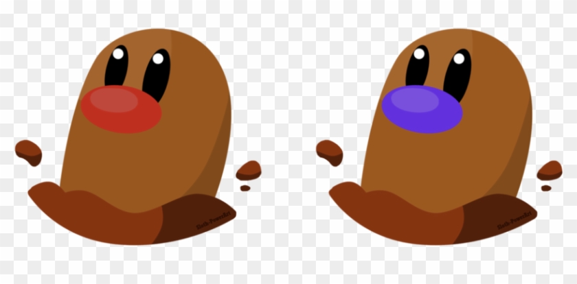 Diglett Normal And Shiny By Sloth-power - Diglett Shiny Vs Diglett Normal #724873