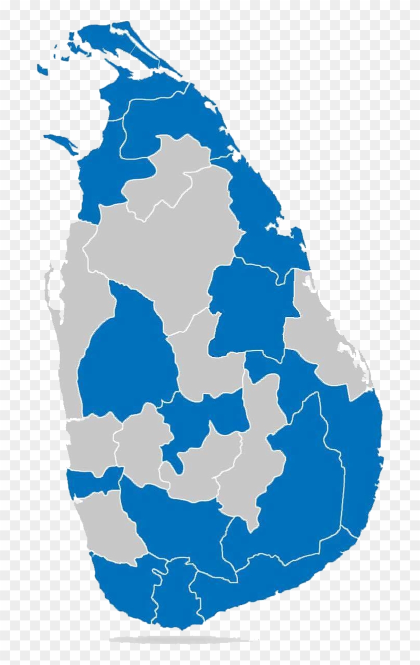 Flag Of Sri Lanka Map Drawing Clip Art - Sri Lanka District Map #724958