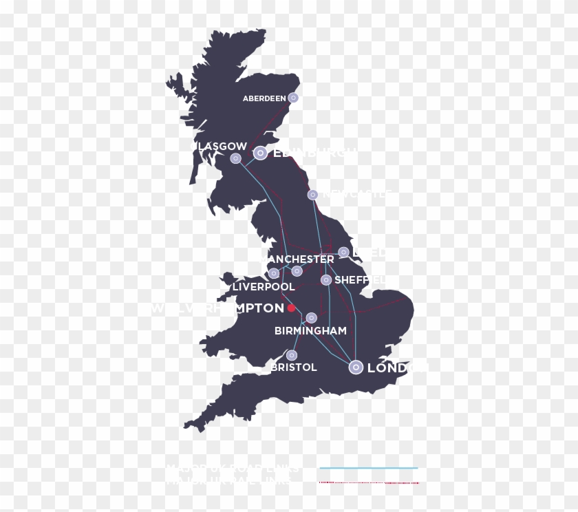 Br Ukmap - North Of The Watford Gap #724969