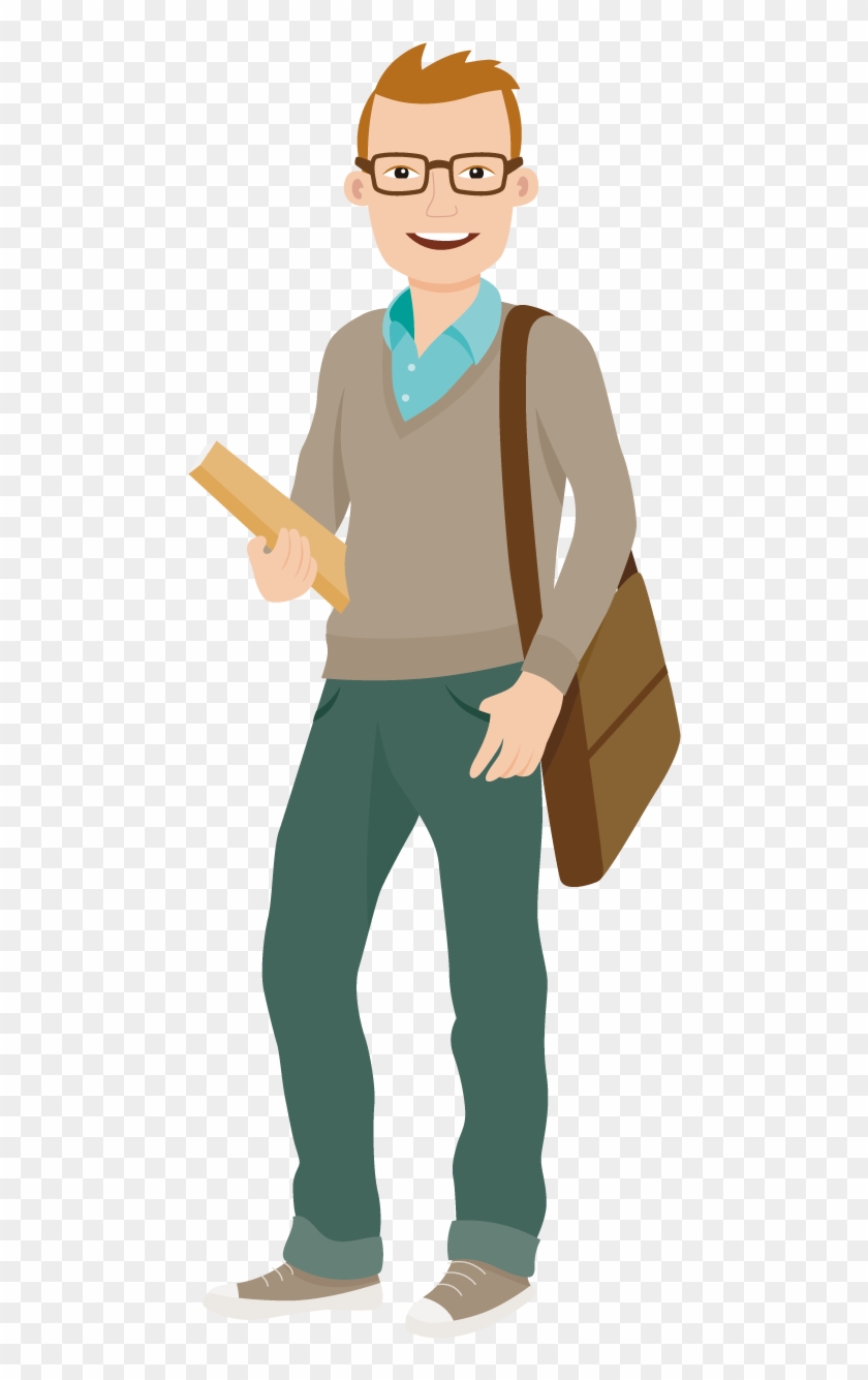 College student animation png