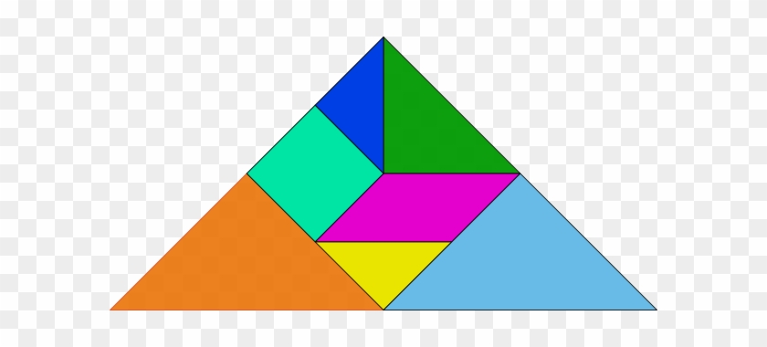Free Vector Tangram Clip Art - Tangram Triangulo De 7 Piezas #725411