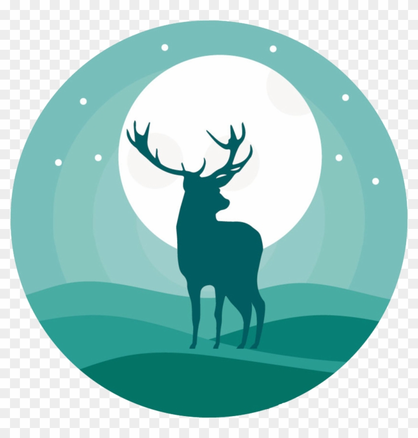 Software Scalable Vector Graphics Icon - Poster: Markbridger's Red Stag In Mist, 61x41in. #725502
