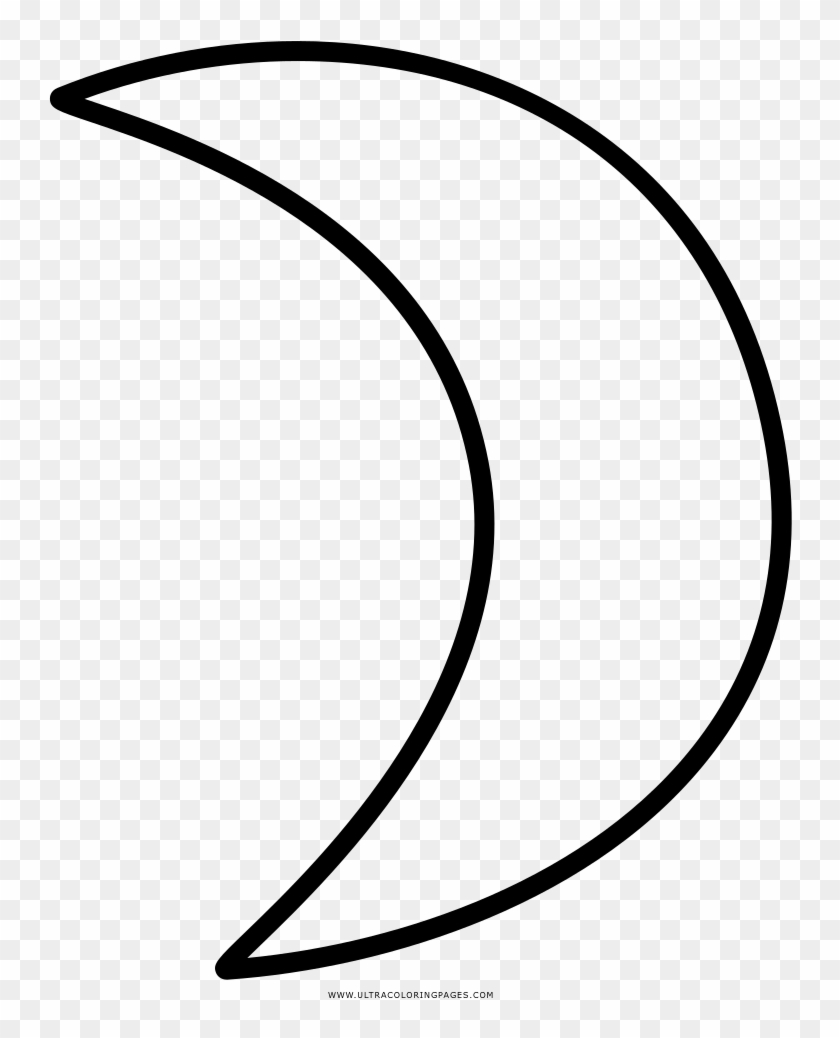 Line Art Circle White Angle Clip Art - Luna Para Colorear #725585