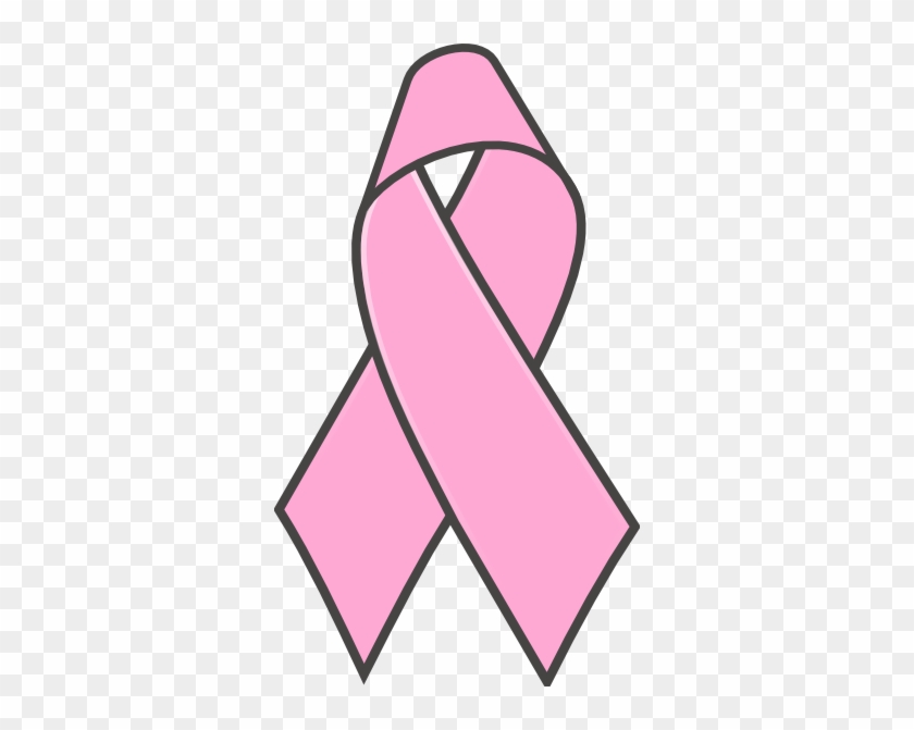 Breast Cancer Ribbon 2 Clip Art - Breast Cancer Ribbon Cartoon #129738