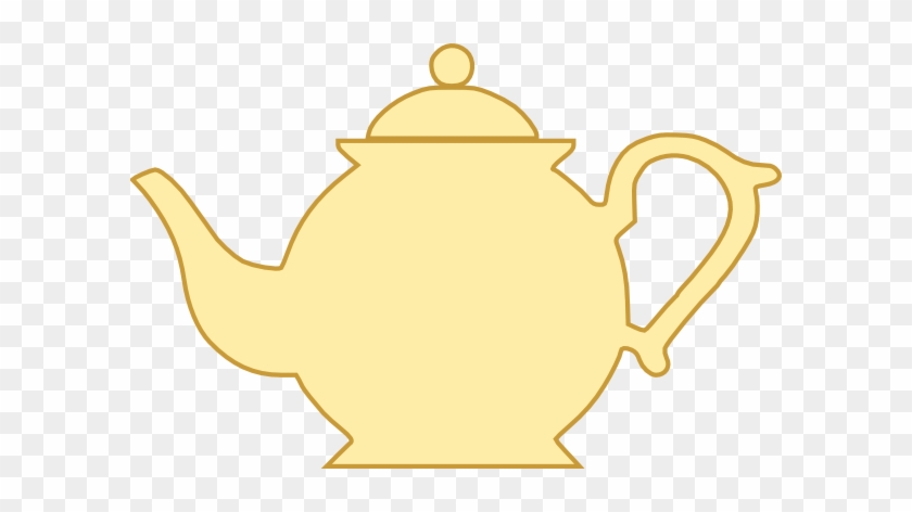 Teapot 1 Clip Art Slbp0v Clipart - Yellow Tea Pot Clip Art #129799