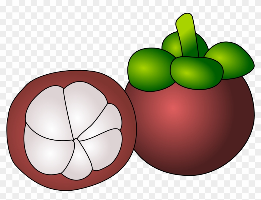 Manggis Fruit Clipartist - Mangosteen Clipart #129832