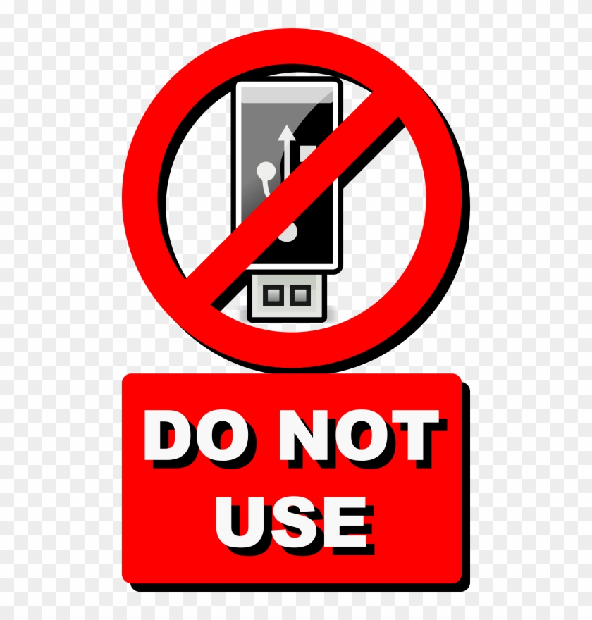 Do Not Use Usb Clip Art At Clkercom Vector - Do Not Use Usb #129930