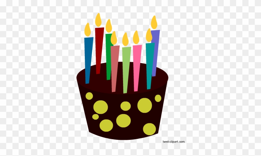 Free Birthday Cake With Candles Clip Art - Birthday Cake #130075