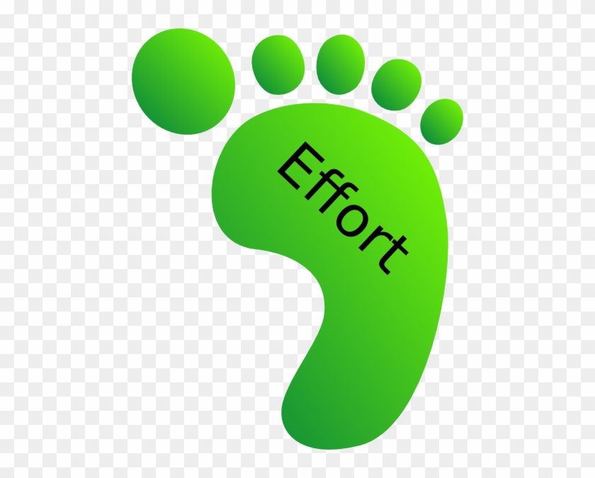 Green Feet Effort Clip Art At Clker Com Vector Clip - Effort Clipart Png #130246