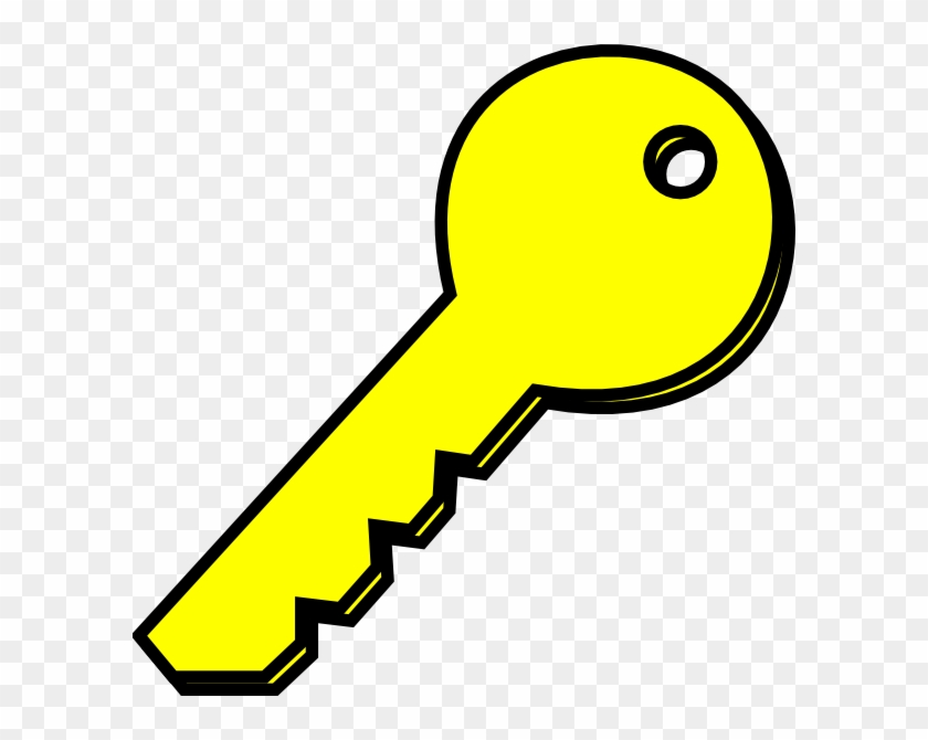 Yellow Key Clip Art At Clker - Yellow Clipart #130290