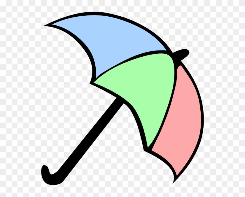 Colorful Cartoon Umbrella Clip Art - Cartoon Picture Of Umbrella #130384