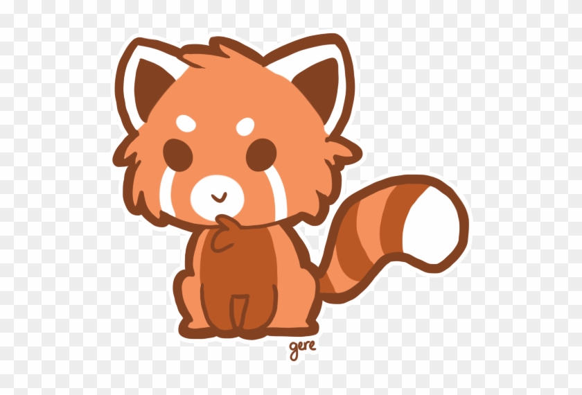 Red Panda Clipart - Cute Red Panda Drawing Chibi #130586