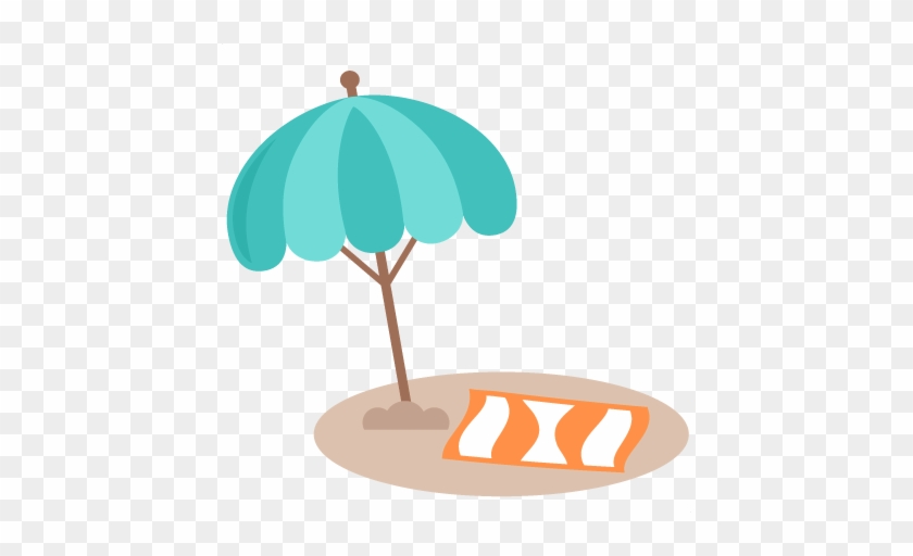 Sea Clipart Umbrella - Miss Kate Cuttables Beach #130756