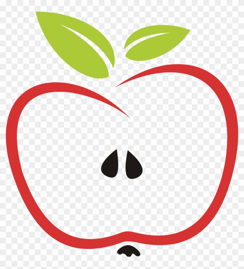 Leaf Of Apple Clipart Clip Art - Stylized Apple - Full Size PNG Clipart ...