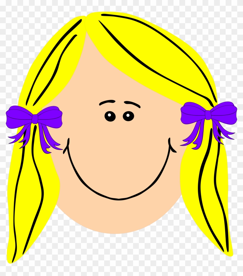 Clipart Blond Long Haired Girl - Clipart Girl With Blonde Hair - Free  Transparent PNG Clipart Images Download