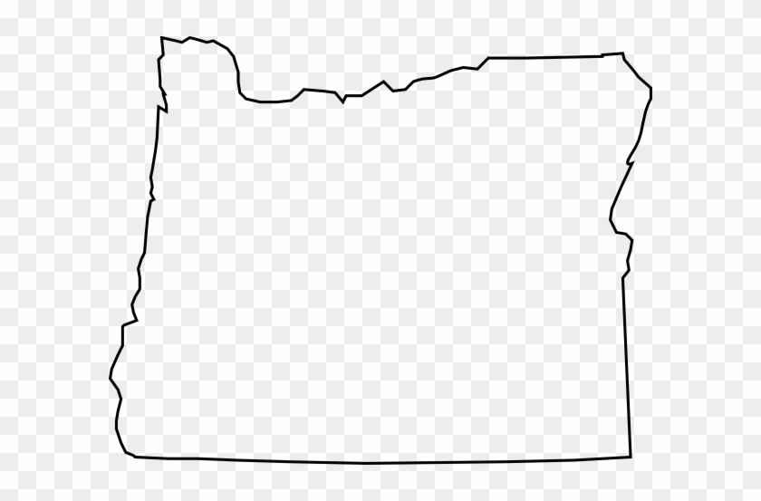 State Of Oregon Clipart - Oregon State Outline Vector #131095