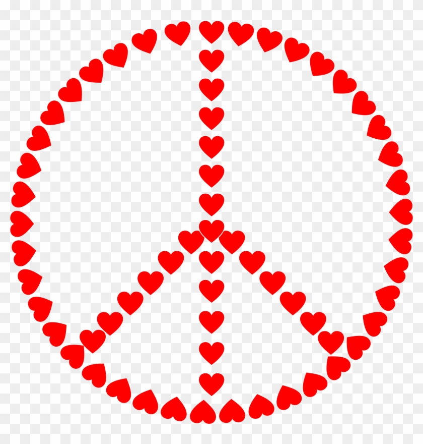 Clipart Peace Sign Love - Peace And Love Clipart #131334