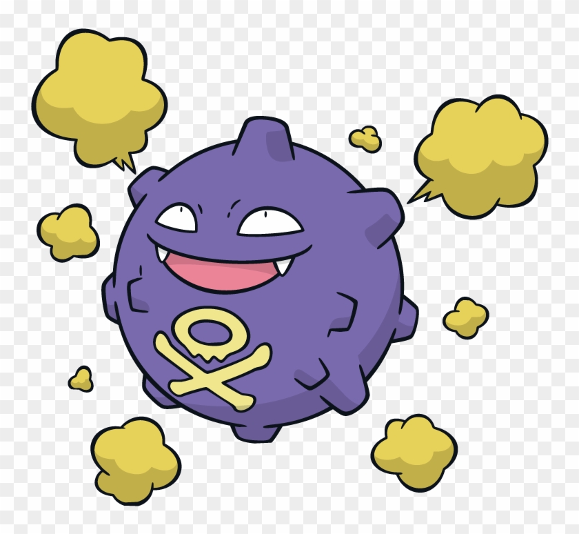 Koffing Pokemon Character Vector Art - Pokemon Poison #131438