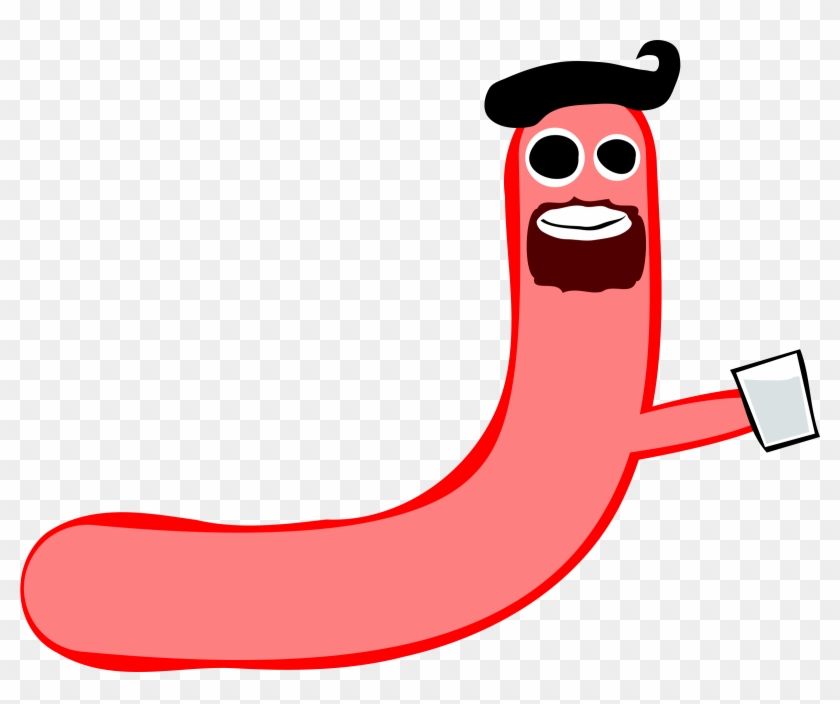 Big Image - Cartoon Sausage Transparent #131874