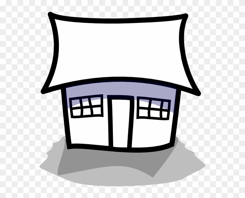 Dog House Outline Clipart - Cartoon House Outline #132144