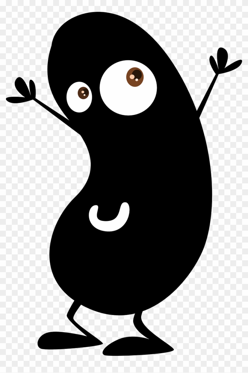 Bean Clipart Figure - Black Bean Clip Art #132321