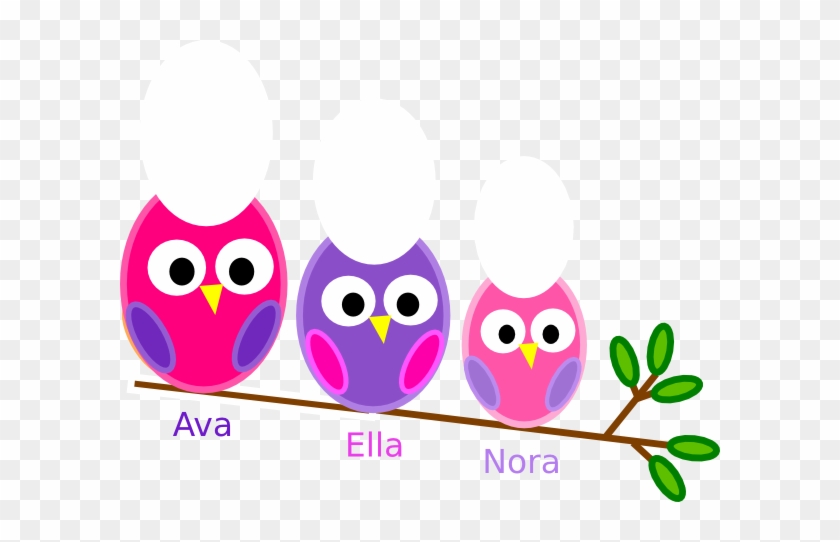 Sister Owls Clip Art - Today Happy 1 Birthday #132597