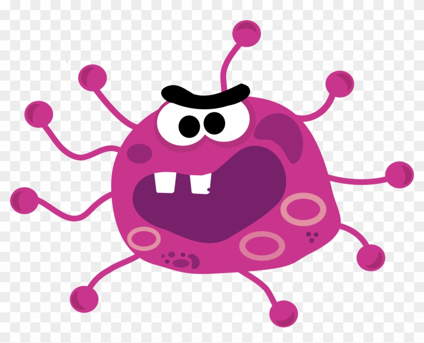 Computer Virus Character Clip Art - Virus Clipart #132649