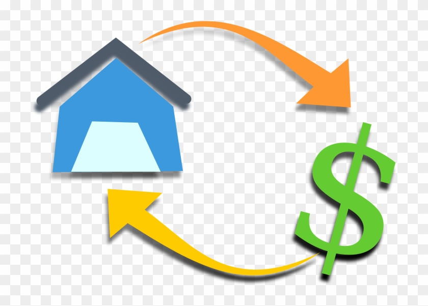 Clipart - Mortgage - Dollar And House Scales Icon #133080