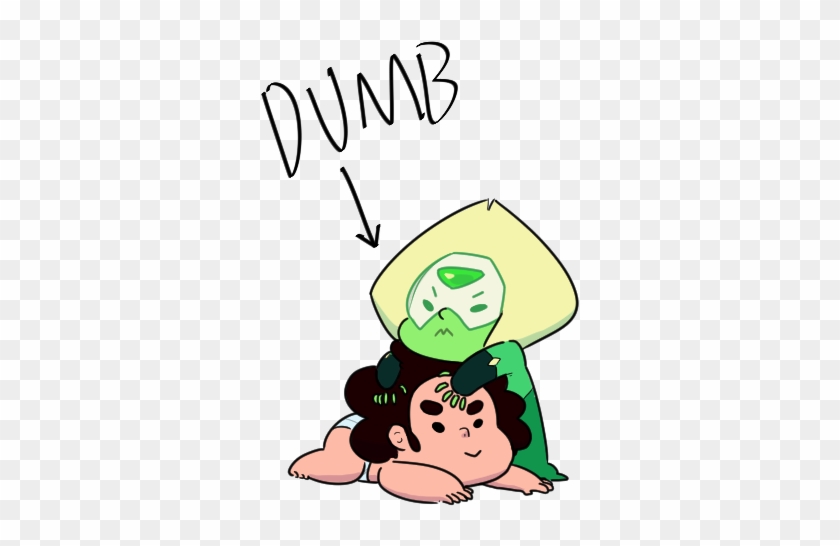 Dumb Green Facial Expression Cartoon Text Emotion Fictional - Steven Universe Baby Peridot #133112