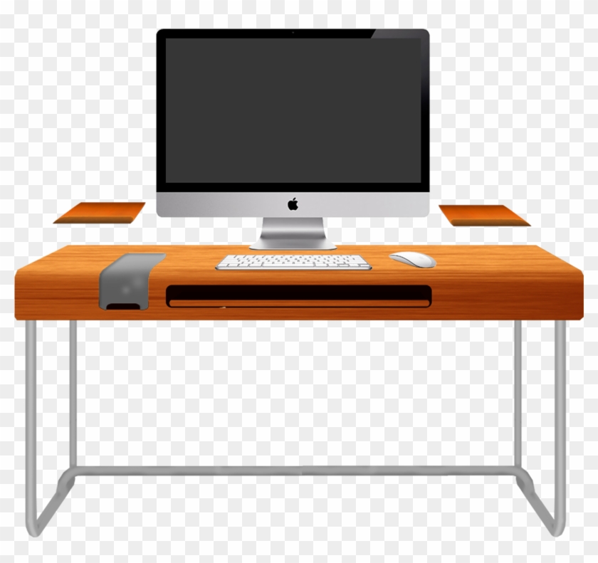 Wood Computer Desk - Computer Desk Png #133124