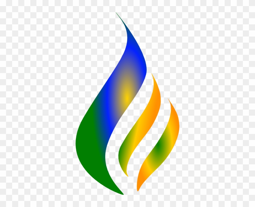 Flame Clipart Logo - Blue Flame #133246