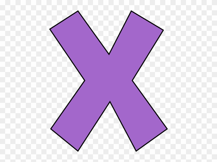 Purple Letter X - Purple Letter X #133294