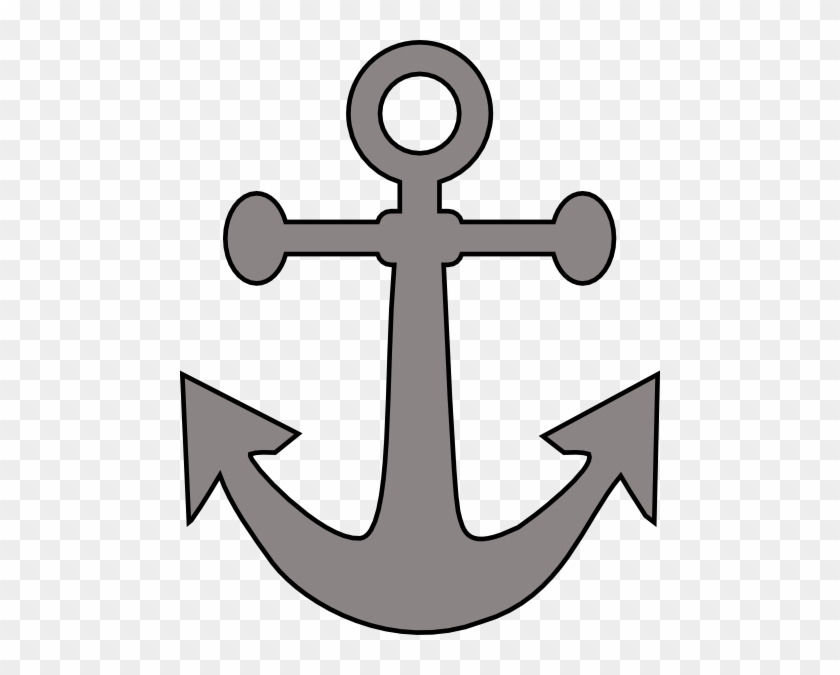 Gray Anchor Clip Art - Gray Anchor Clip Art #133374