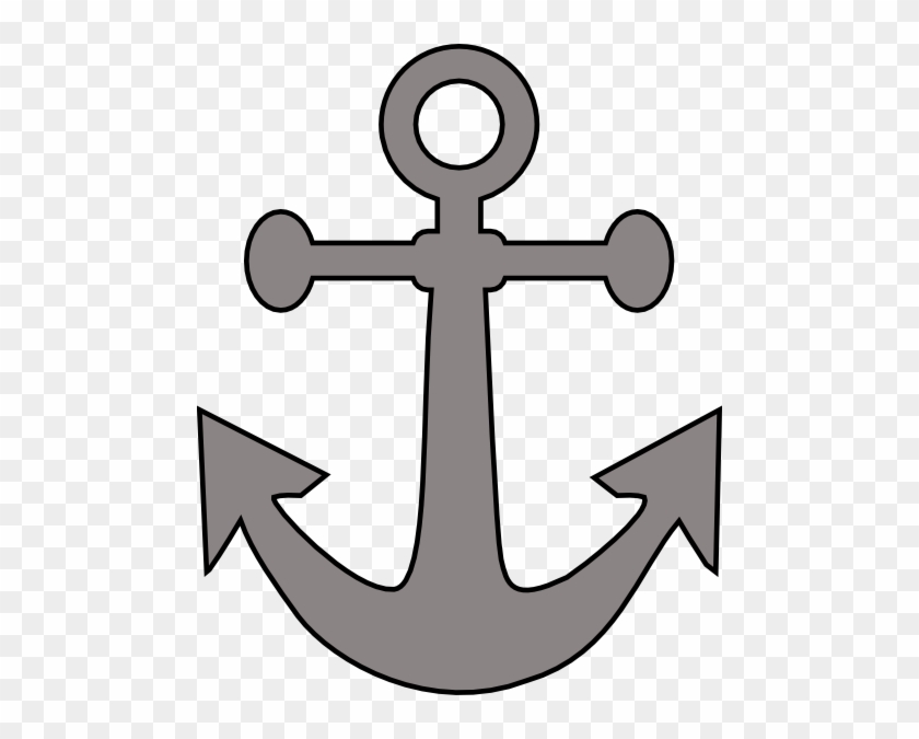 Gray Anchor Clip Art - Gray Anchor Clip Art #133374