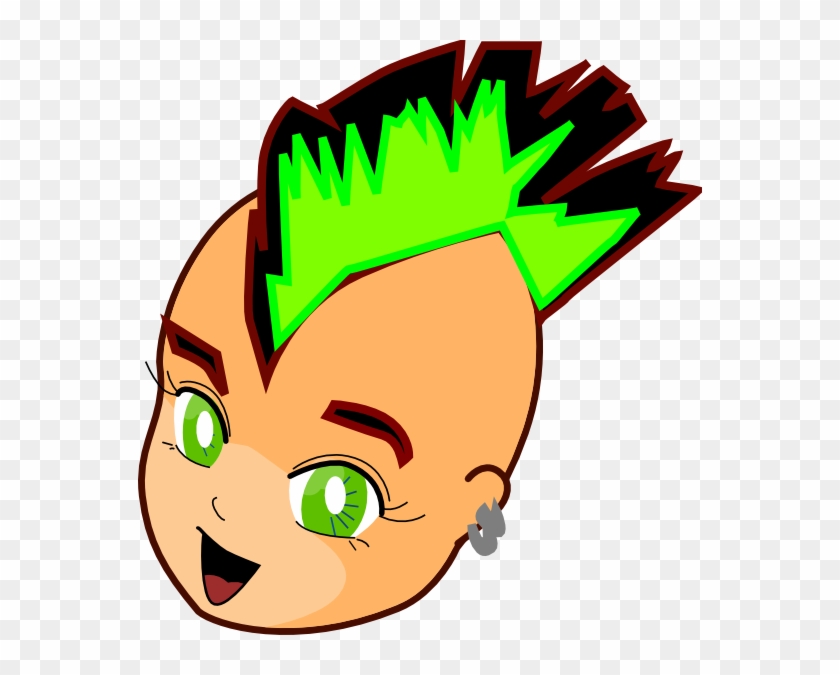 Kid With Mohawk Clip Art - Mohawk Clipart #133390