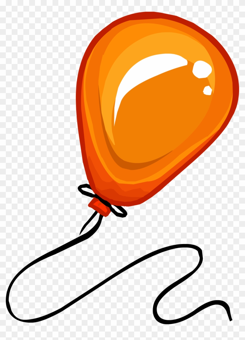 Orange Clipart Baloon - 1 Balloon Clipart Png #133516