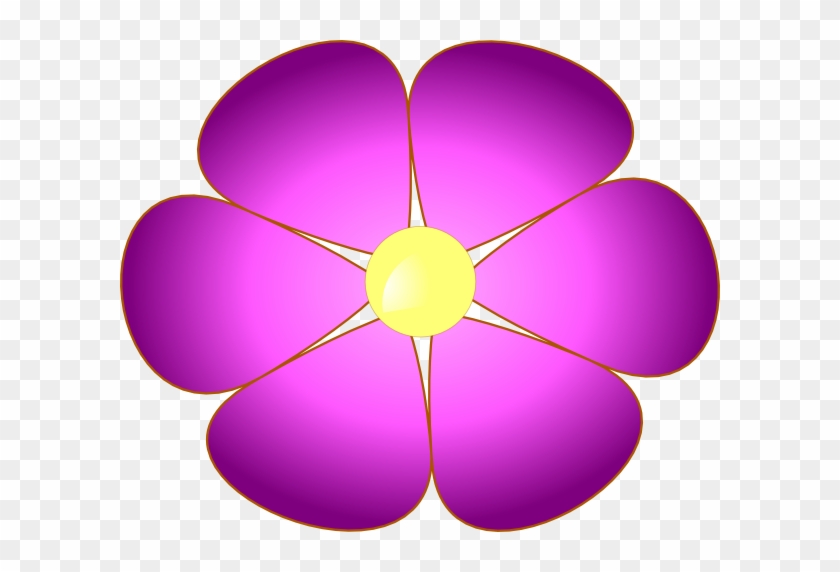 Violet Flower Clip Art At Clker Com Vector Online Clipart - Violet Flowers Clip Art #133844