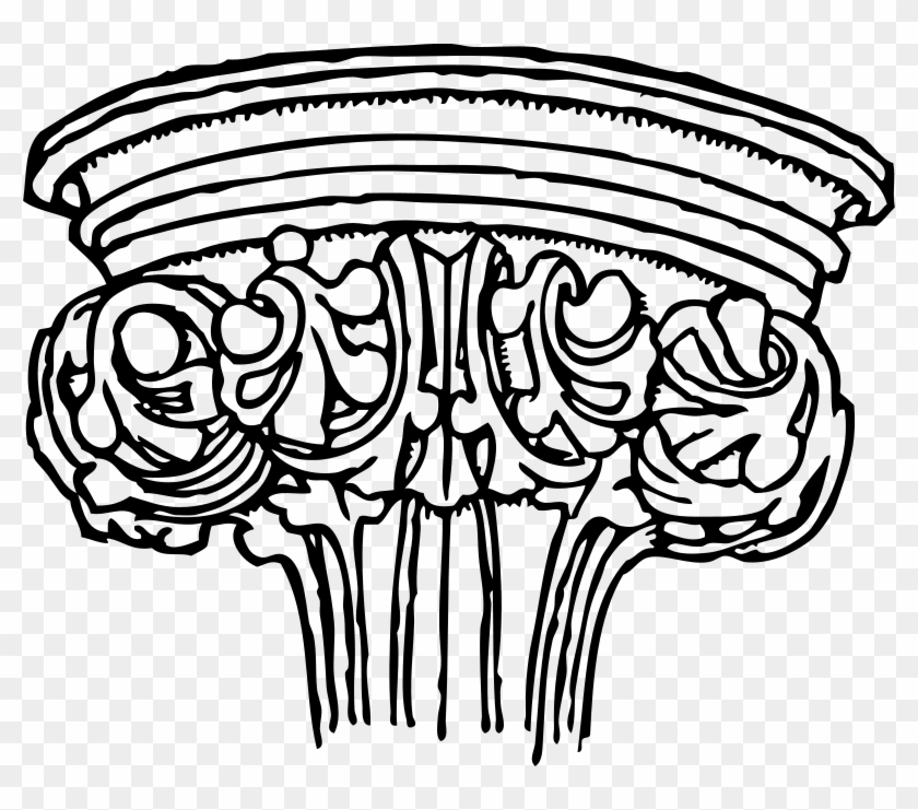 Free Vector Early English Gothic Capital Clip Art - Gothic Architecture Capital #133966