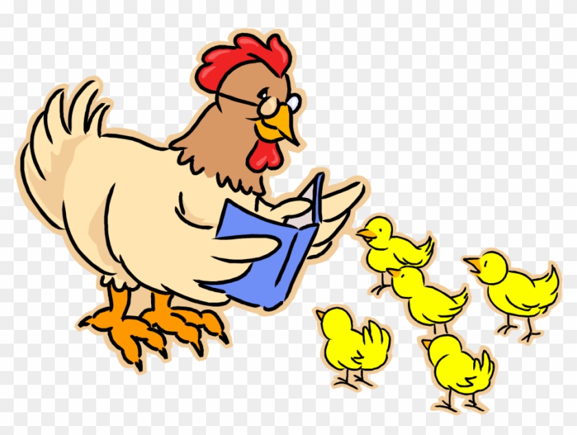 News Events For Kids - Chicken Reading A Book #134041