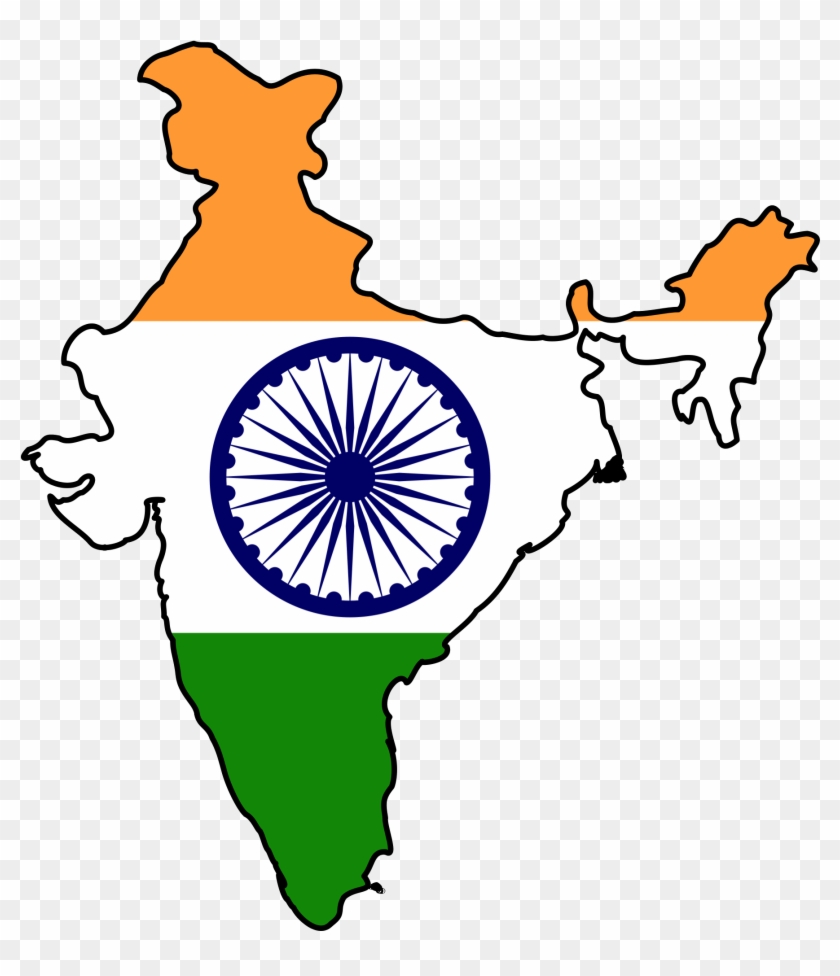 English Clip Art Images - Shape Of India Map #134051