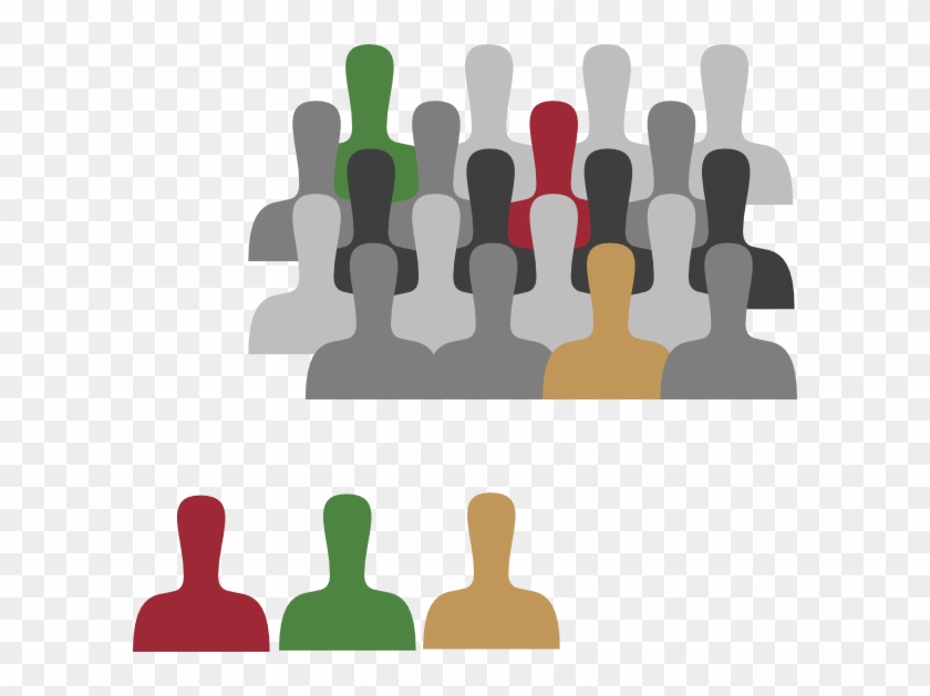 Large Group With Color Clip Art At Clker - Small Group Vs Large Group #134138