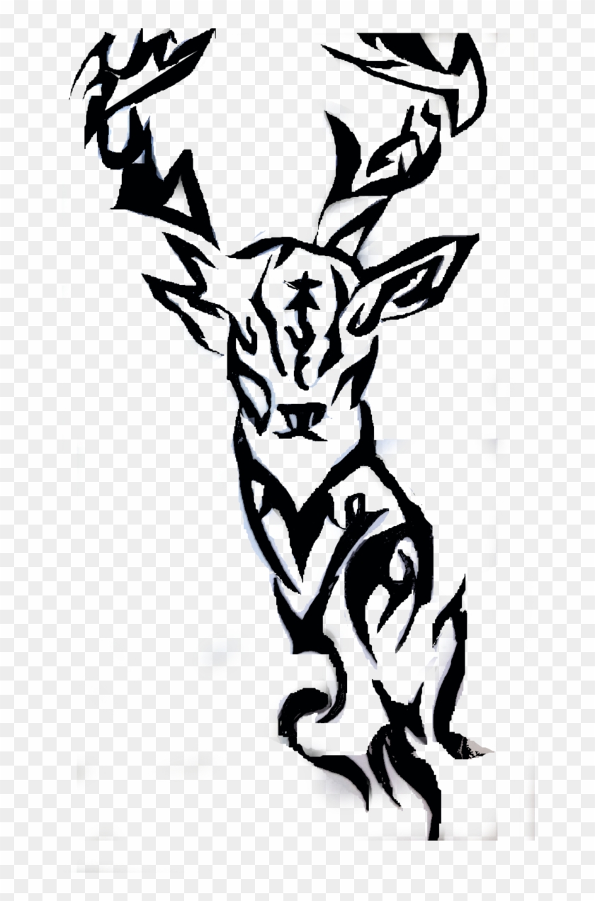 Images For Tribal Deer Design - Tribal Deer Tattoo Designs #134204