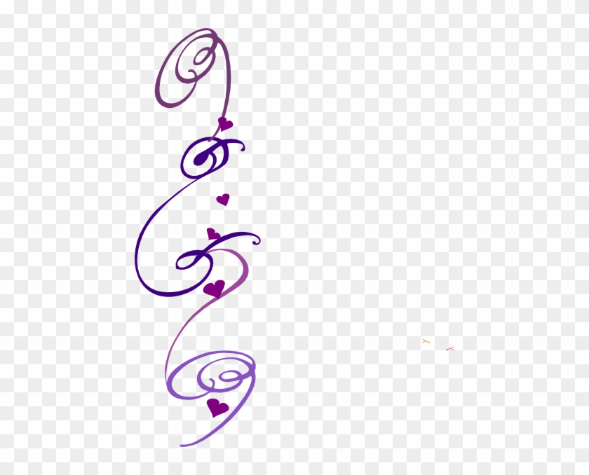 Decorative Swirl Purple Clip Art At Clkercom Vector - Clip Art #134603
