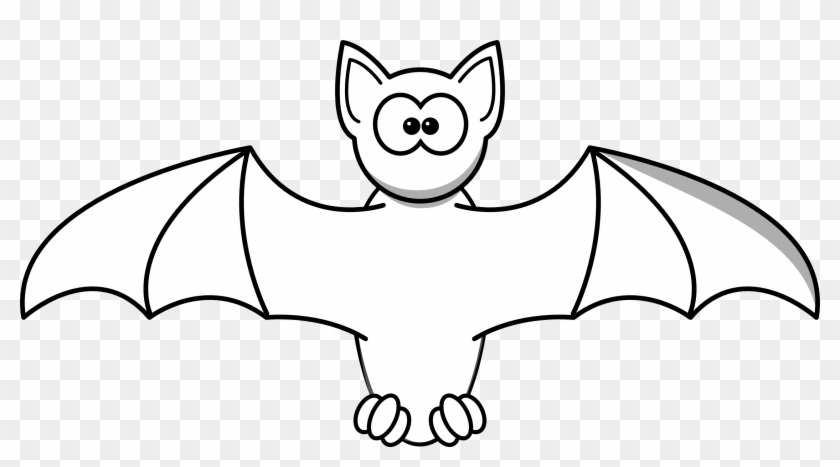 Black Bat Clipart - Bat Black And White Png #135125