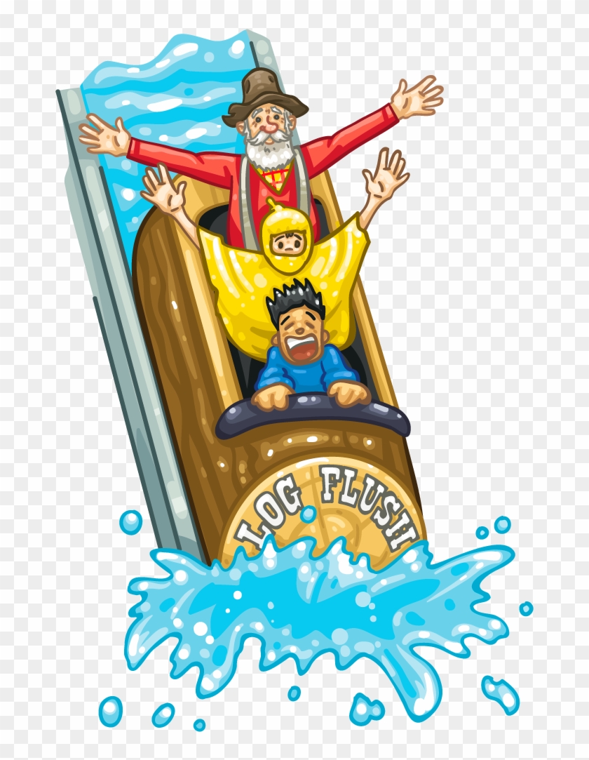 Wallabee World - Log Flume Png #135281
