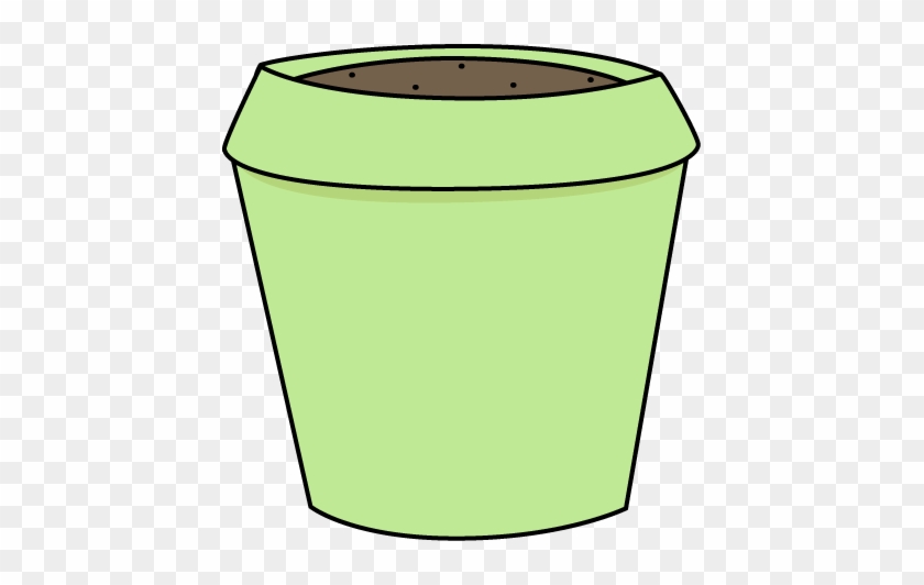 Green Flower Pot - Empty Flower Pot Clipart #135376