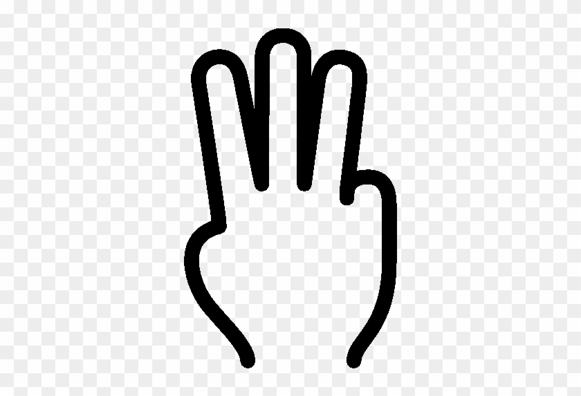 Three Finger Hand Clip Art - 3 Fingers Png #135547