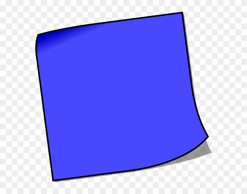 Blank Sticky Note Vector Clip Art - Blank Sticky Note Clipart #135649