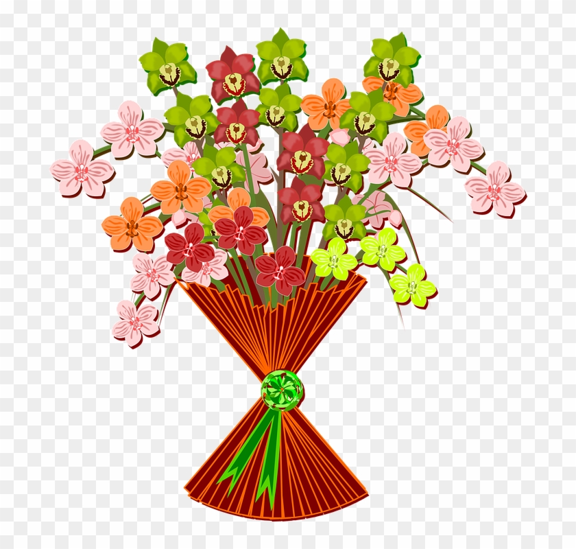 Bouquet Clip Art Flor Flora Flower Nature Plant - Clip Art Free Mother's Day Bouquet #135681