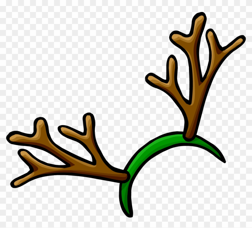 Reindeer - Reindeer Antlers Headband Clipart #135809